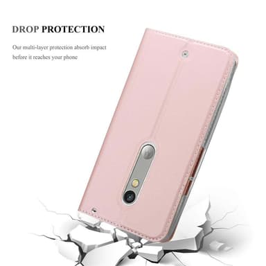 Motorola MOTO X PLAY lommebokdeksel etui (rosa)