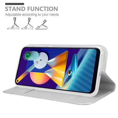 Samsung Galaxy A11 / M11 lommebokdeksel etui (sølv)