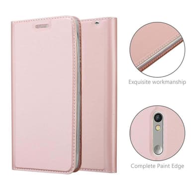 Motorola MOTO X PLAY lommebokdeksel etui (rosa)