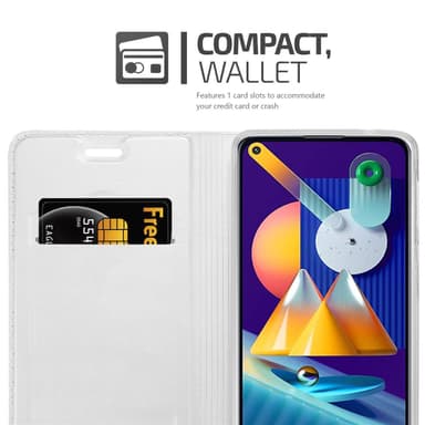 Samsung Galaxy A11 / M11 lommebokdeksel etui (sølv)
