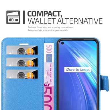 Realme 6 4G / 6s Deksel Etui Case (blå)