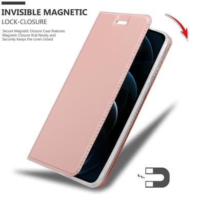 iPhone 12 / 12 PRO lommebokdeksel etui (rosa)