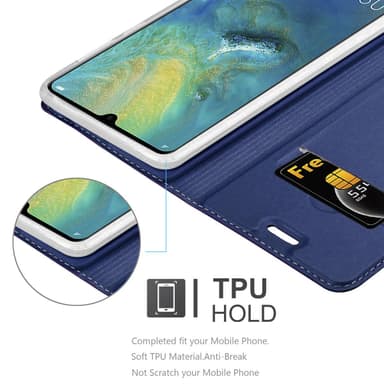 Huawei MATE 20 lommebokdeksel etui (blå)