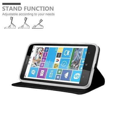Nokia Lumia 1320 lommebokdeksel etui (svart)