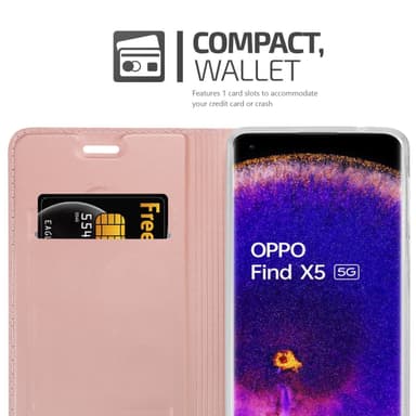 Oppo FIND X5 lommebokdeksel etui (rosa)