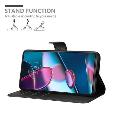 Motorola EDGE+ Deksel Etui Case (Svart)