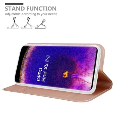 Oppo FIND X5 lommebokdeksel etui (rosa)