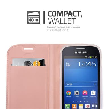 Samsung Galaxy S3 MINI lommebokdeksel etui (rosa)