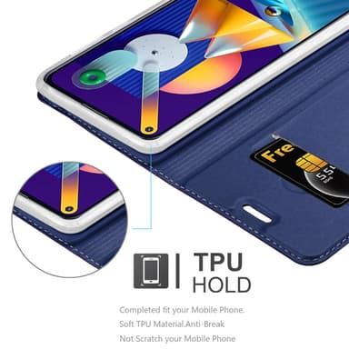 Samsung Galaxy A11 / M11 lommebokdeksel etui (blå)