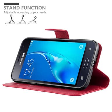 Samsung Galaxy J1 2015 Deksel Etui Case (rød)