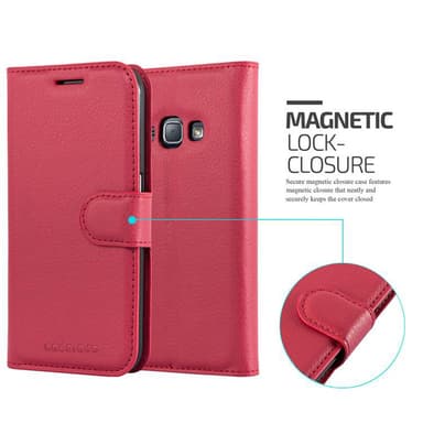 Samsung Galaxy J1 2015 Deksel Etui Case (rød)