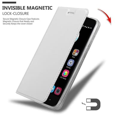 ZTE Blade V8 MINI lommebokdeksel etui (sølv)
