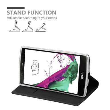 LG G4 / G4 PLUS lommebokdeksel etui (svart)