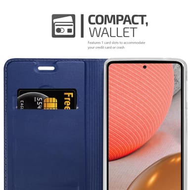 Samsung Galaxy A72 4G / 5G lommebokdeksel etui (blå)