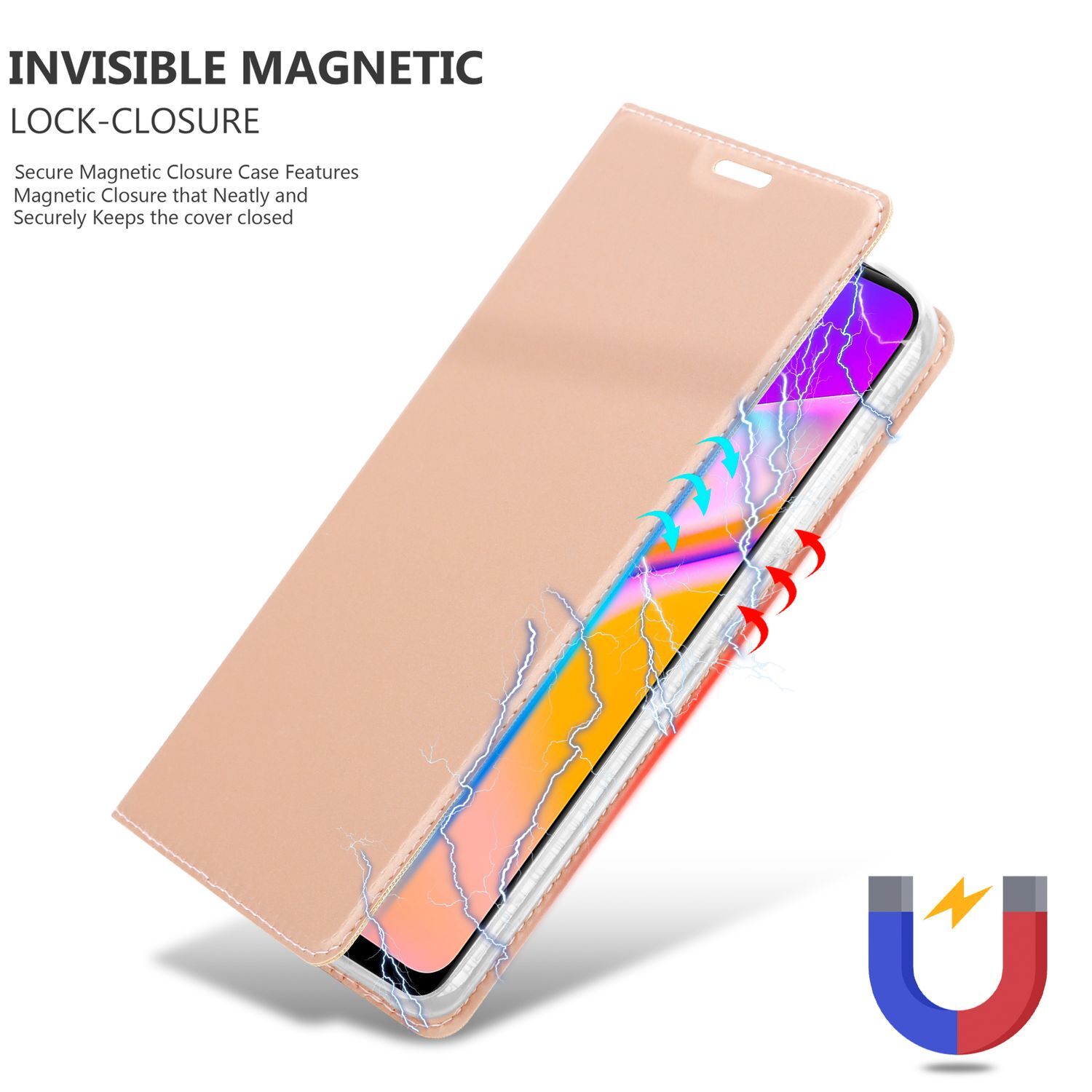 Oppo A94 5G lommebokdeksel etui (rosa)