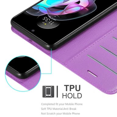 Motorola EDGE 20 Deksel Etui Case (lilla)