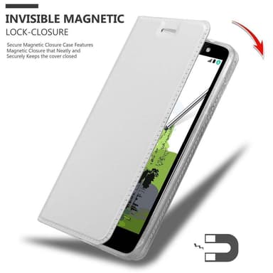 LG STYLUS 2 lommebokdeksel etui (sølv)