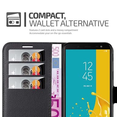Samsung Galaxy J6 2018 Deksel Etui Case (svart)