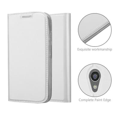 Motorola MOTO G2 lommebokdeksel etui (sølv)