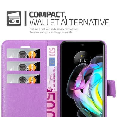 Motorola EDGE 20 Deksel Etui Case (lilla)