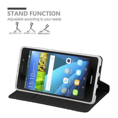 Huawei P8 LITE 2015 lommebokdeksel etui (svart)