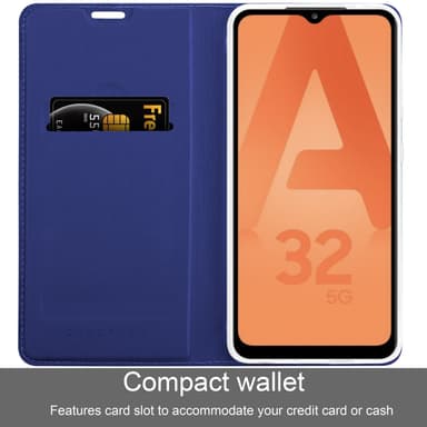 Samsung Galaxy A32 5G lommebokdeksel etui (blå)