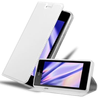 Sony Xperia E3 lommebokdeksel etui (sølv)