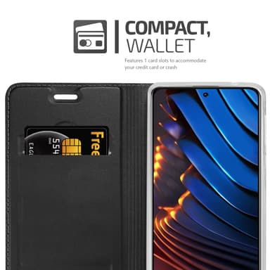 Xiaomi POCO X3 GT lommebokdeksel etui (svart)