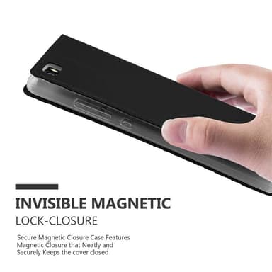 Huawei P8 LITE 2015 lommebokdeksel etui (svart)