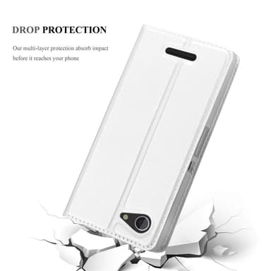 Sony Xperia E3 lommebokdeksel etui (sølv)