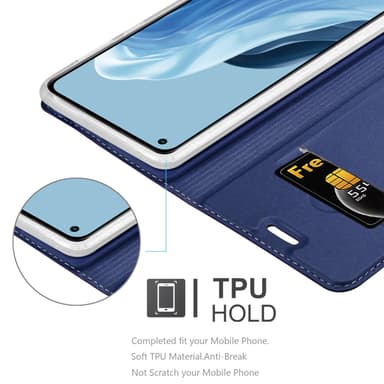 Realme 7 5G lommebokdeksel etui (blå)