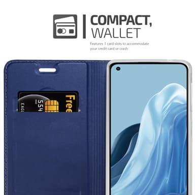Realme 7 5G lommebokdeksel etui (blå)