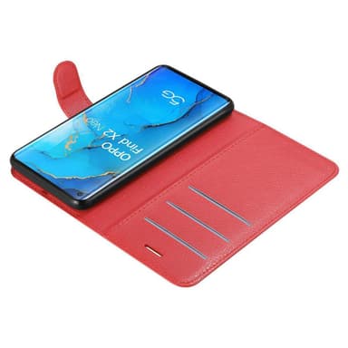 Oppo FIND X2 NEO Deksel Etui Case (rød)