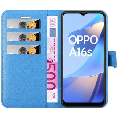 Oppo A16s / A54s Deksel Etui Case (blå)
