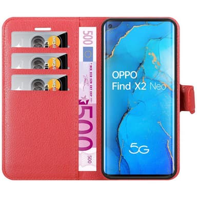 Oppo FIND X2 NEO Deksel Etui Case (rød)