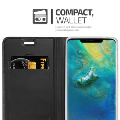 Huawei MATE 20 PRO lommebokdeksel etui (svart)