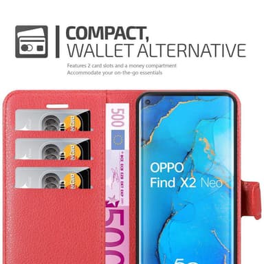 Oppo FIND X2 NEO Deksel Etui Case (rød)