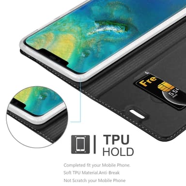 Huawei MATE 20 PRO lommebokdeksel etui (svart)