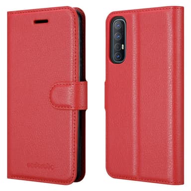 Oppo FIND X2 NEO Deksel Etui Case (rød)