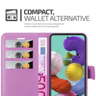 Samsung Galaxy A51 5G Deksel Etui Case (lilla)