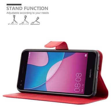 Huawei Enjoy 7 Deksel Etui Case (rød)