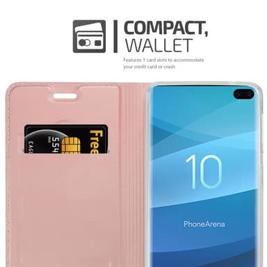 Samsung Galaxy S10 PLUS lommebokdeksel etui (rosa)