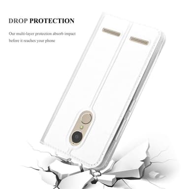 Lenovo K6 / K6 POWER lommebokdeksel etui (sølv)