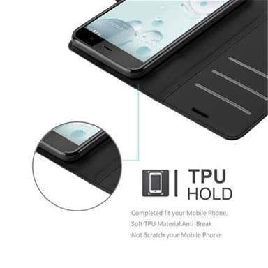 HTC U PLAY Deksel Etui Case (svart)