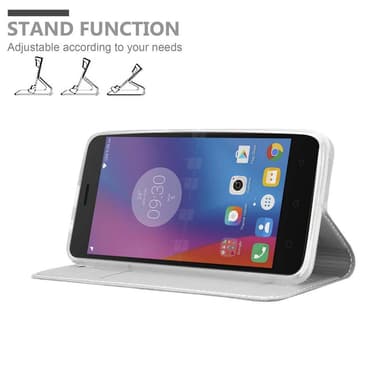 Lenovo K6 / K6 POWER lommebokdeksel etui (sølv)