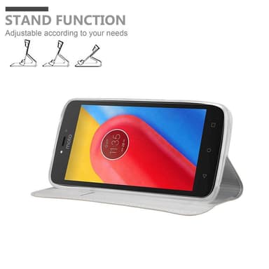 Motorola MOTO C lommebokdeksel etui (sølv)