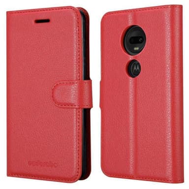Motorola MOTO G7 / G7 PLUS Deksel Etui Case (rød)