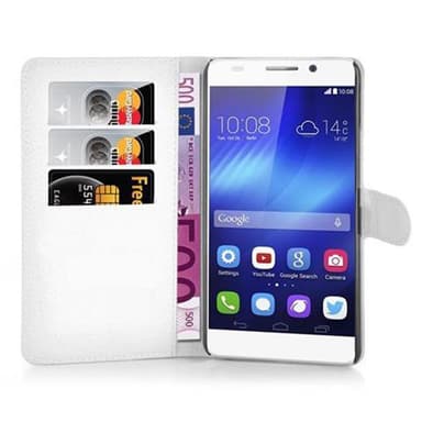Honor 6 PLUS Deksel Etui Case (hvit)