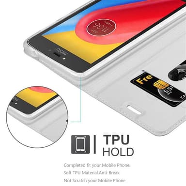 Motorola MOTO C lommebokdeksel etui (sølv)