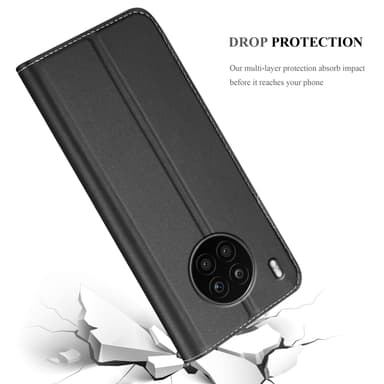 Honor 50 LITE lommebokdeksel etui (svart)